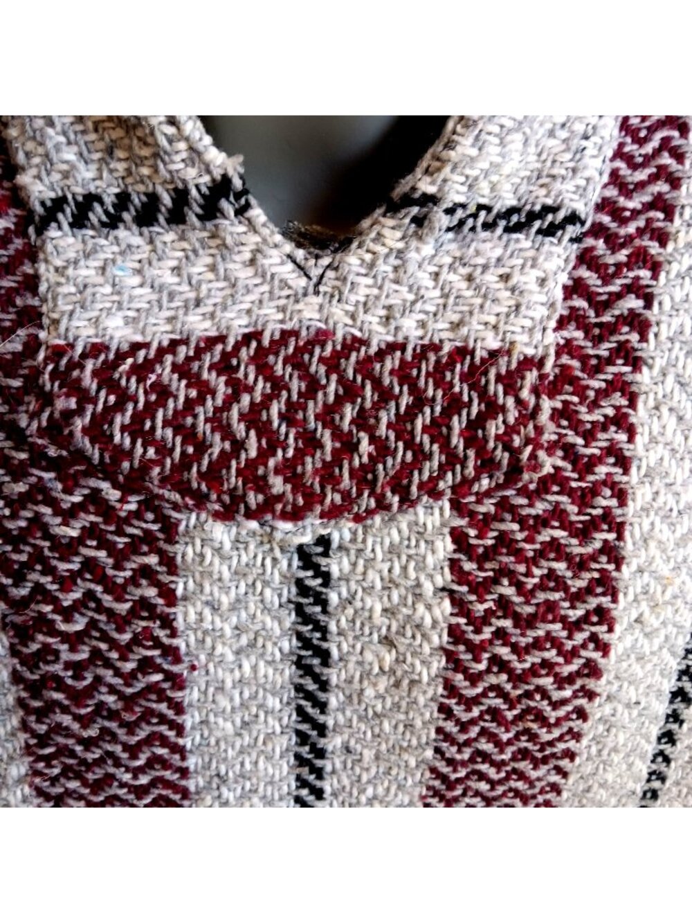 Baja Joe Striped Baja Hoodie Pullover With Kangaroo Pocket Hood Small Multicolor